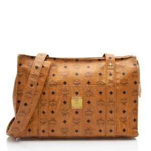 MCM Vintage Visetos Heritage Medium Shopper Tote